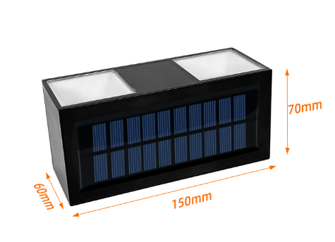 Solar Powered Lasmuigh Soilse Balla Uiscedhíonach