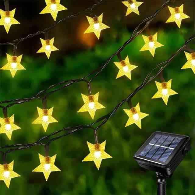 Twinkle Star 50 LED Solar Teaghrán Soilse